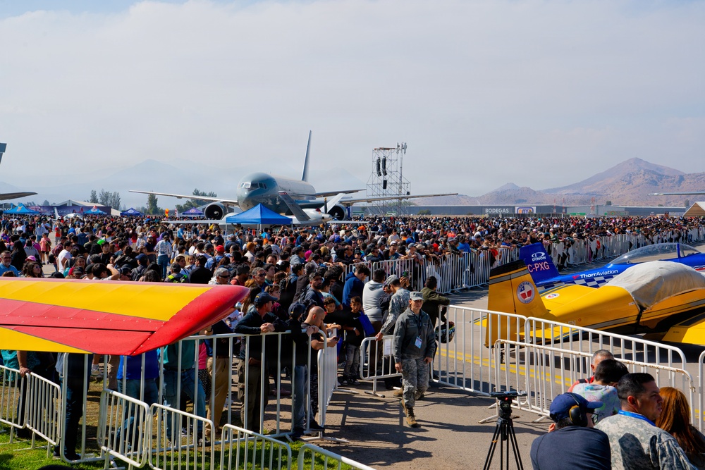 F-22 Raptor Aerial Demonstration Team performs at FIDAE 2024
