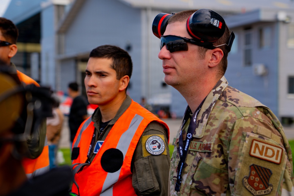 F-22 Raptor Aerial Demonstration Team performs at FIDAE 2024