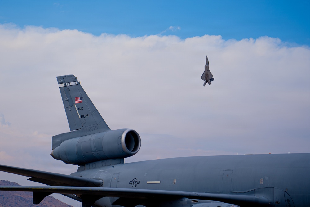 F-22 Raptor Aerial Demonstration Team performs at FIDAE 2024