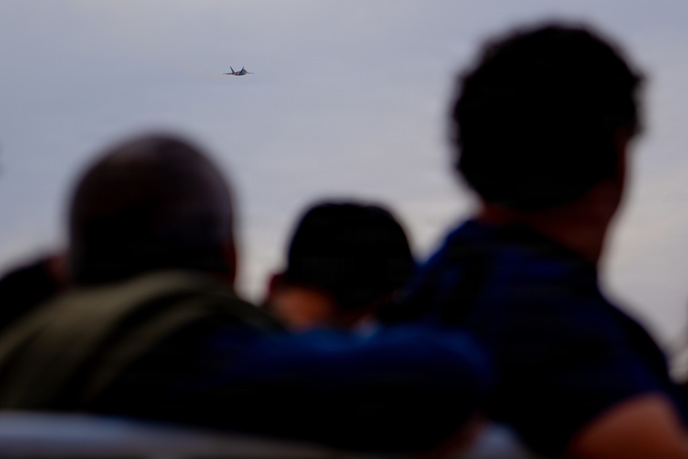 F-22 Raptor Aerial Demonstration Team performs at FIDAE 2024