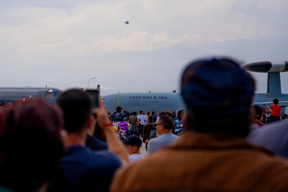 F-22 Raptor Aerial Demonstration Team performs at FIDAE 2024