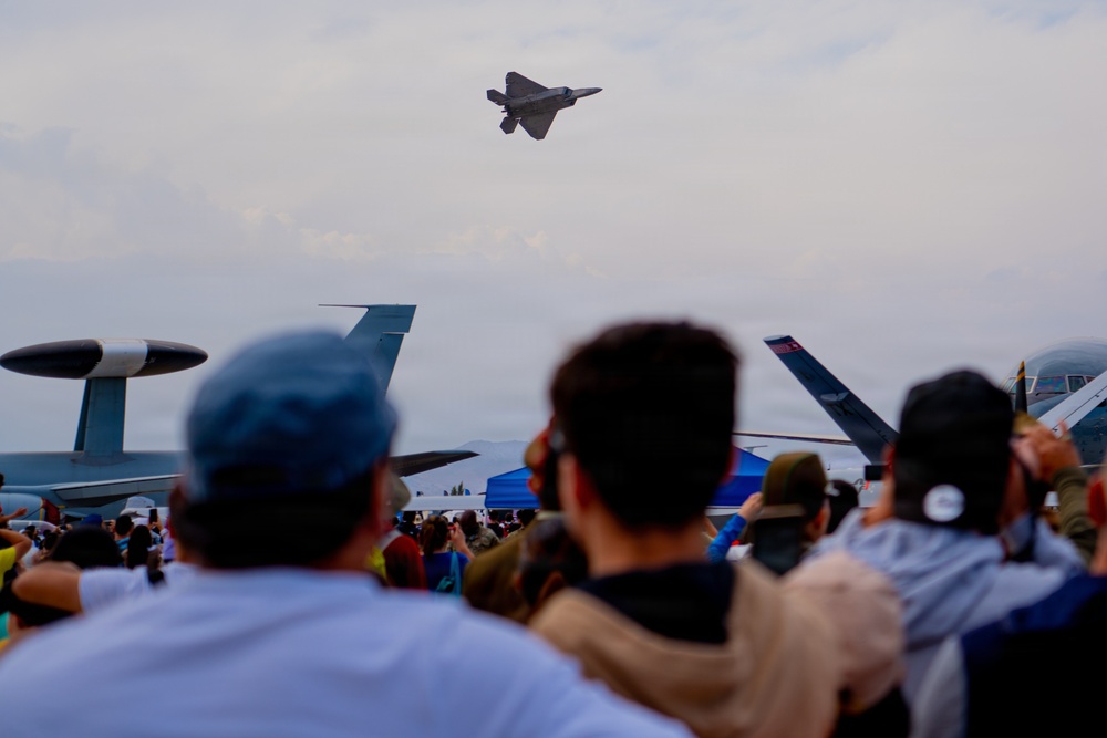 F-22 Raptor Aerial Demonstration Team performs at FIDAE 2024