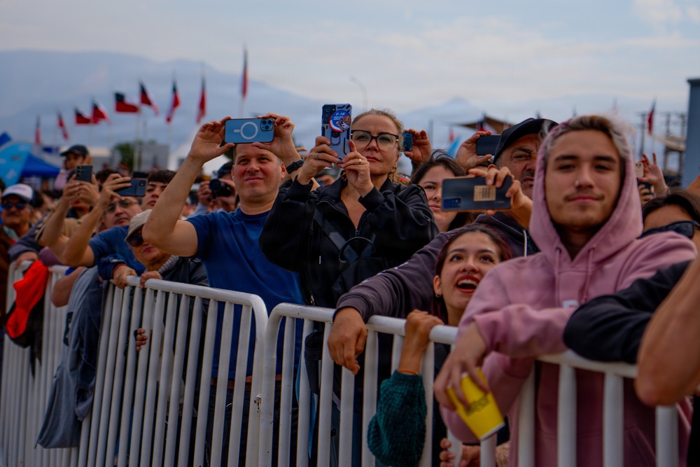 F-22 Raptor Aerial Demonstration Team performs at FIDAE 2024