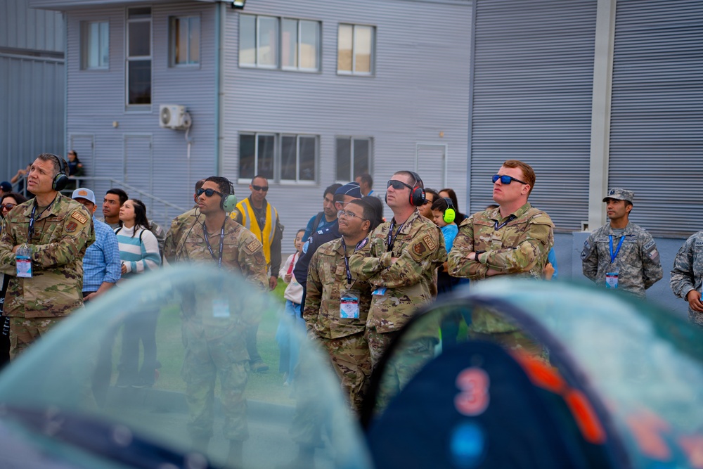 F-22 Raptor Aerial Demonstration Team performs at FIDAE 2024