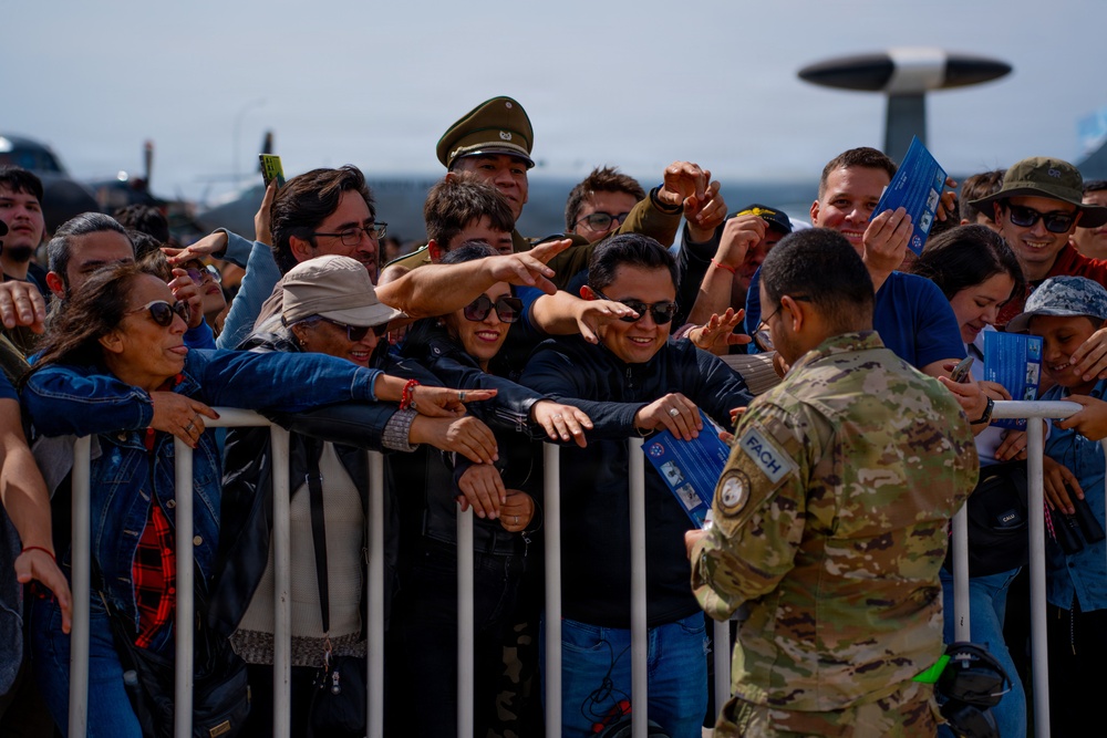 F-22 Raptor Aerial Demonstration Team performs at FIDAE 2024