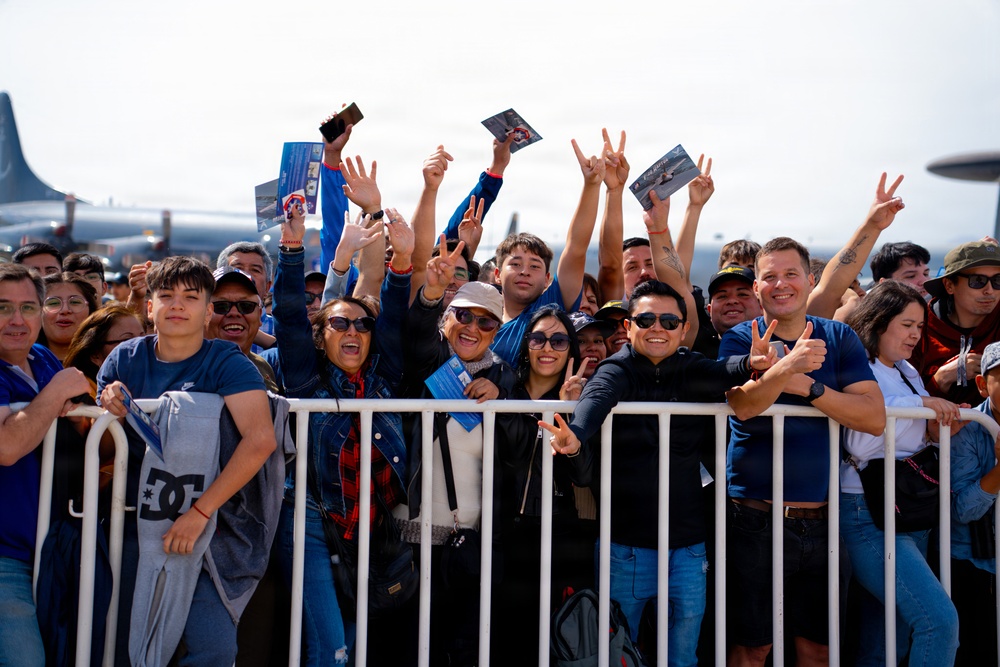 F-22 Raptor Aerial Demonstration Team performs at FIDAE 2024