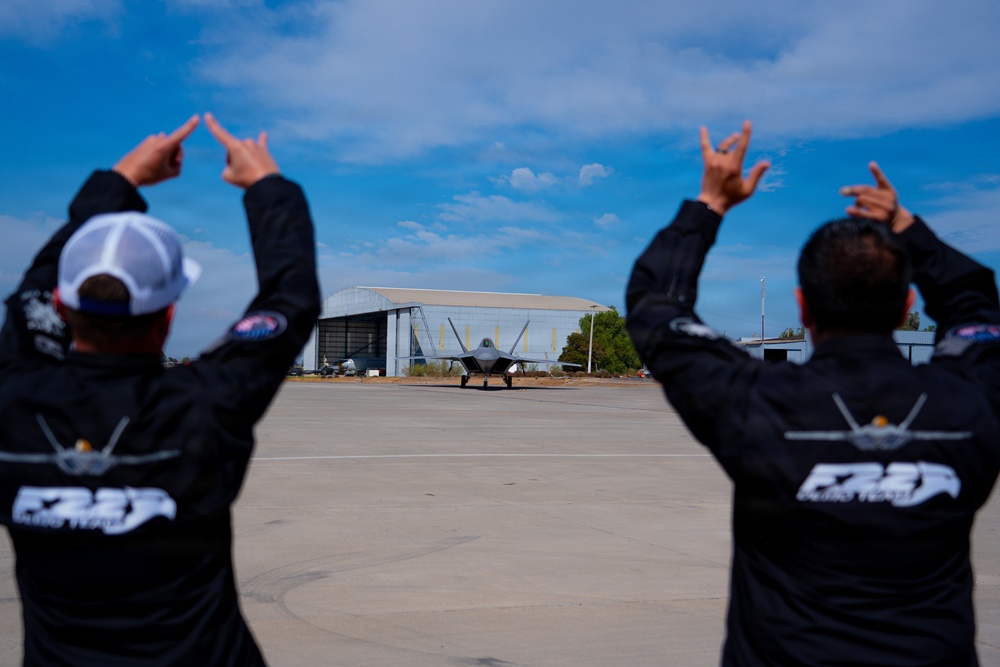 F-22 Raptor Aerial Demonstration Team performs at FIDAE 2024