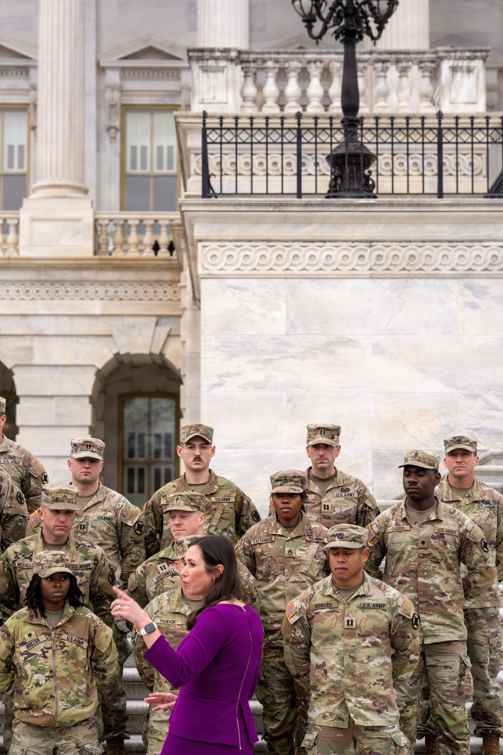 Alabama Guardsmen Meet Sen. Britt, Earn Promotions While Serving in D.C.