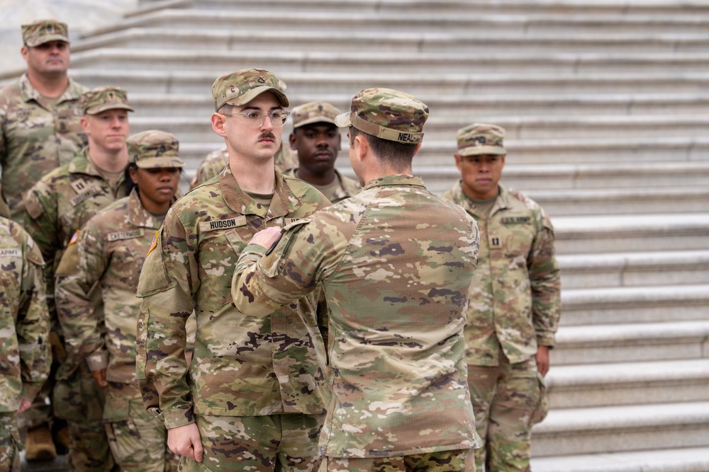 Alabama Guardsmen Meet Sen. Britt, Earn Promotions While Serving in D.C.