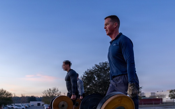 SOCSouth Commander Rear Admiral Schafer visits the Red Empire