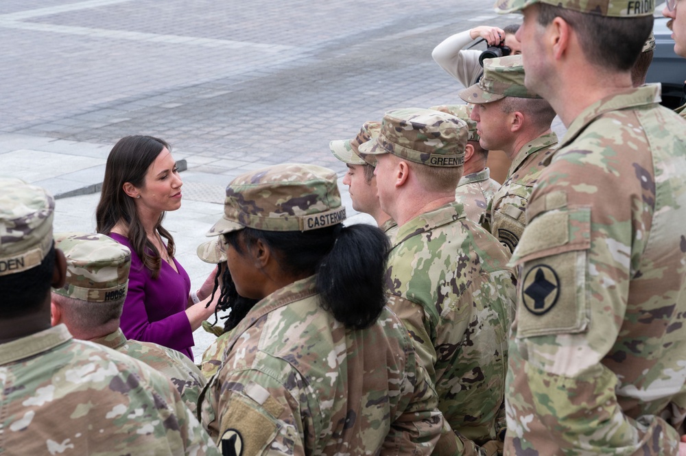 Alabama Senator Katie Britt Visits D.C. Joint Task Force