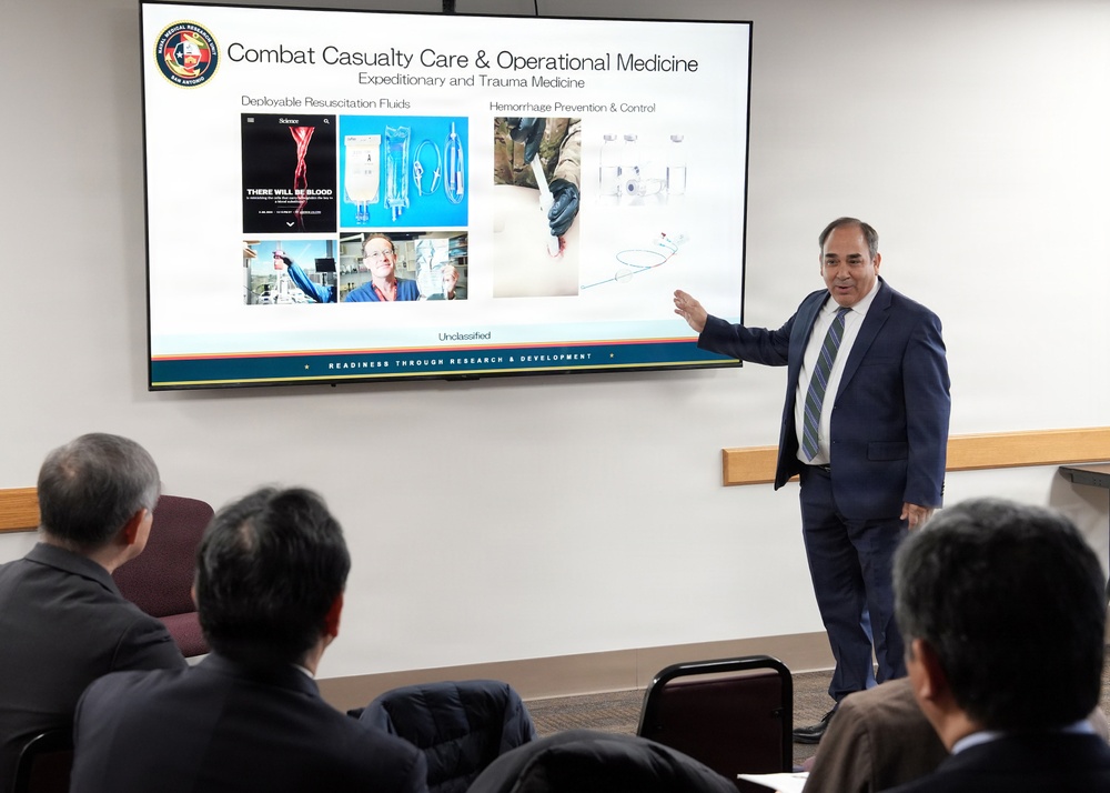 Representatives of Japan’s National Defense Medical College revisit NAMRU San Antonio