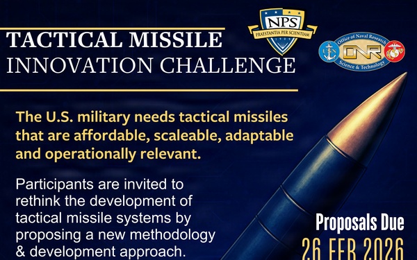 Naval Postgraduate School and Office of Naval Research Announce Tactical Missile Innovation Prize Challenge