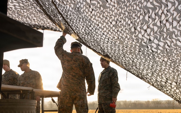 U.S. Marine Corps reservists with MWSS 472 undergo a food inspection for the Major General William Pendleton Thompson Hill Food Service Award