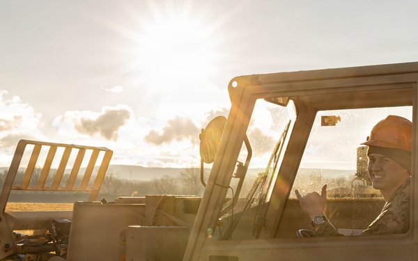 U.S. Marine Corps reservists with MWSS 472 undergo a food inspection for the Major General William Pendleton Thompson Hill Food Service Award