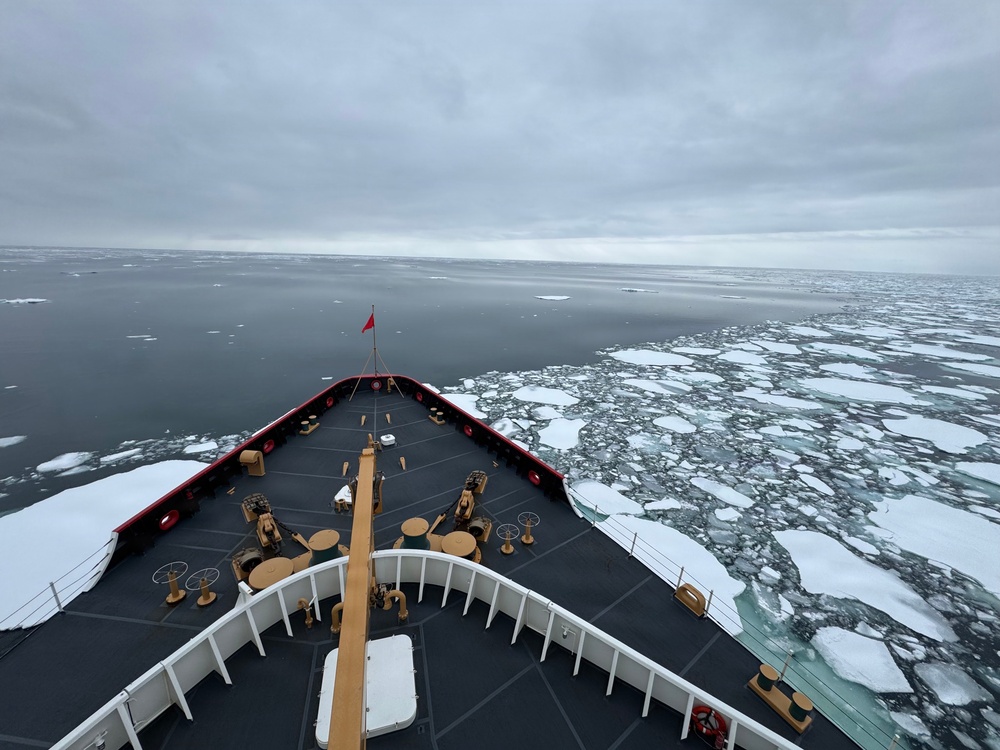 USCGC Polar Star (WAGB 10) begins ice breaking for Operation Deep Freeze 2026