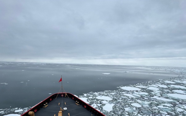 USCGC Polar Star (WAGB 10) begins ice breaking for Operation Deep Freeze 2026