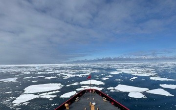 USCGC Polar Star (WAGB 10) begins ice breaking for Operation Deep Freeze 2026