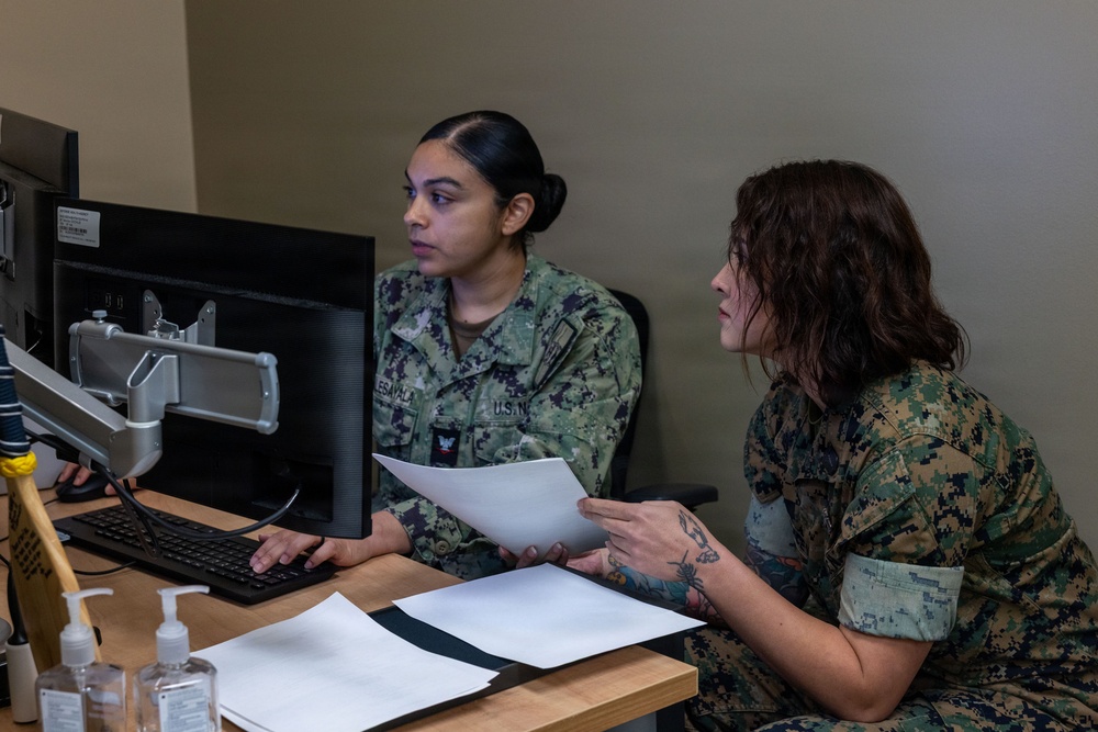 Camp Blaz corpsmen conduct on the job training to increase Camp Blaz capabilities