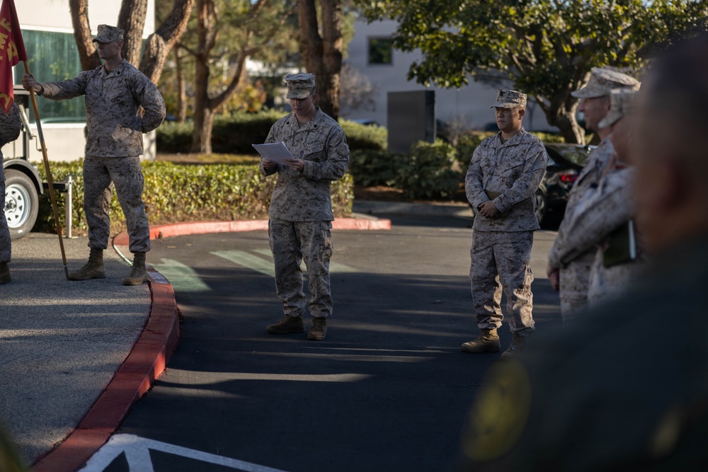 3rd Bn., 4th Marines transfers authority to 2nd Bn., 1st Marines