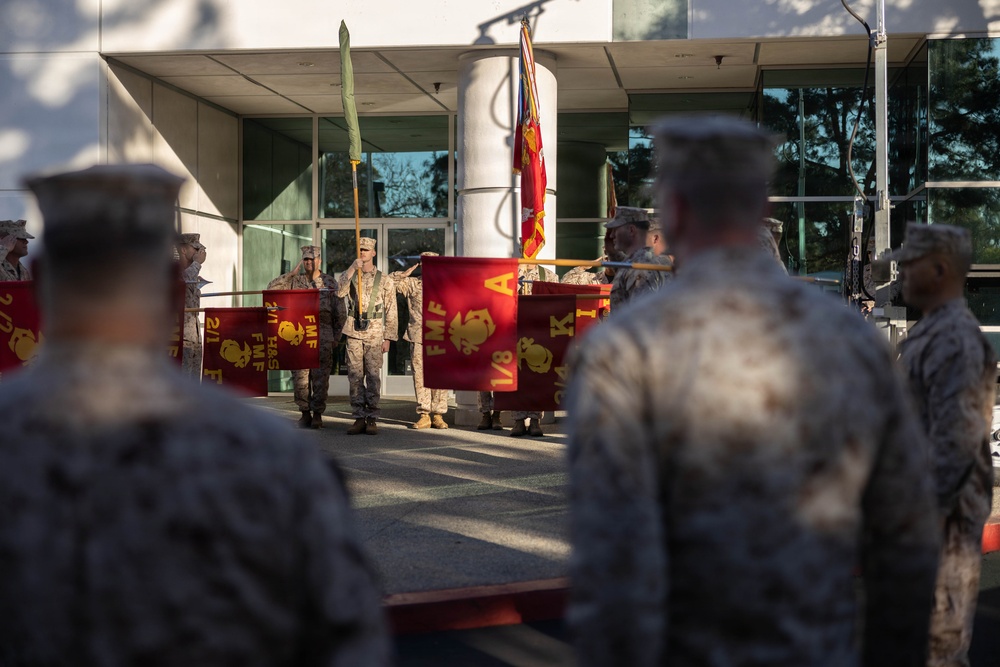 3rd Bn., 4th Marines transfers authority to 2nd Bn., 1st Marines