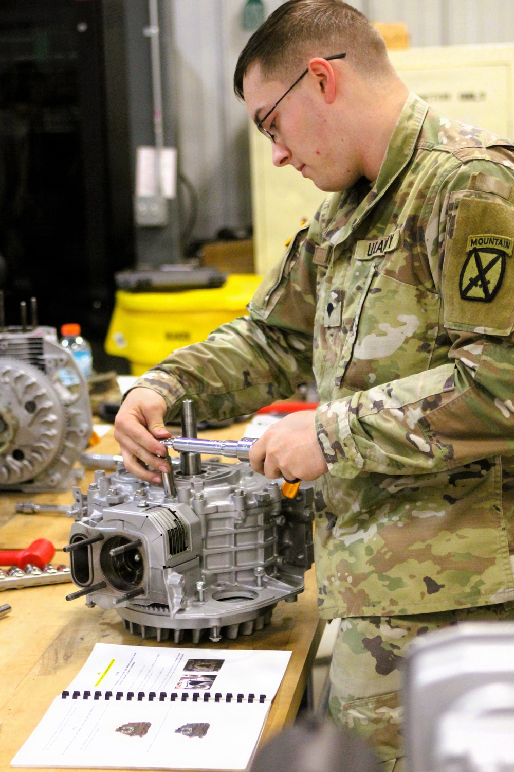 91J10 Quartermaster and Chemical Equipment Repairer Course at Fort McCoy