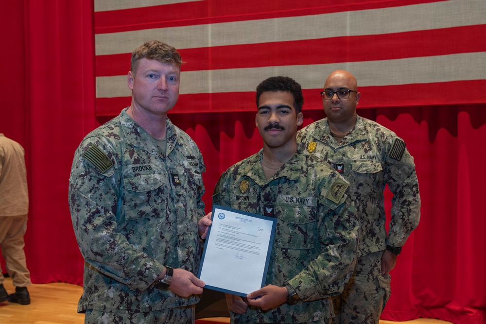 CFAY Holds All Hands and Awards at Quarters&amp;#xA;