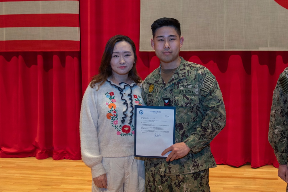 CFAY Holds All Hands and Awards at Quarters&amp;#xA;