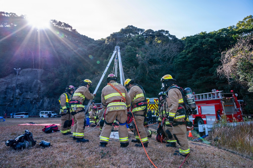 CNRJ Sasebo Conducts Confined Space Rescue Drill