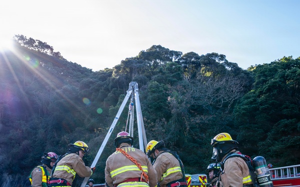 CNRJ Sasebo Conducts Confined Space Rescue Drill