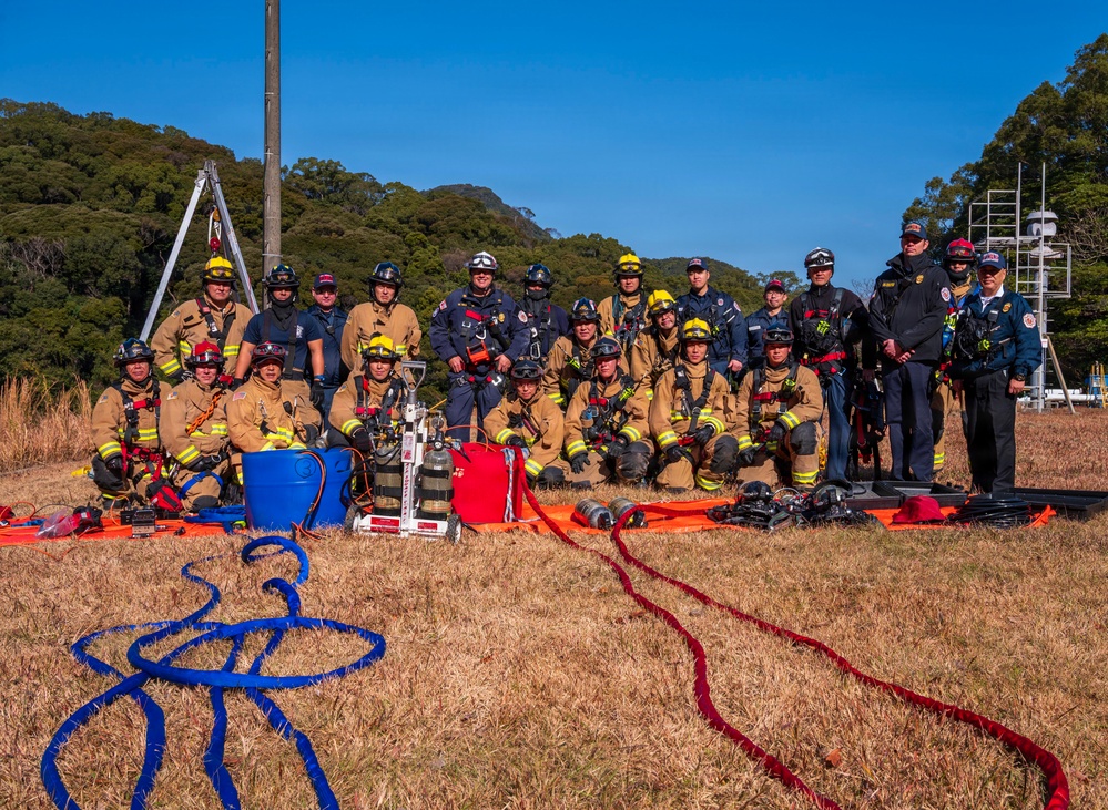 CNRJ Sasebo Conducts Confined Space Rescue Drill