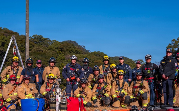 CNRJ Sasebo Conducts Confined Space Rescue Drill