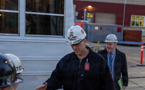 RDML Scott Brown Visits PNSY