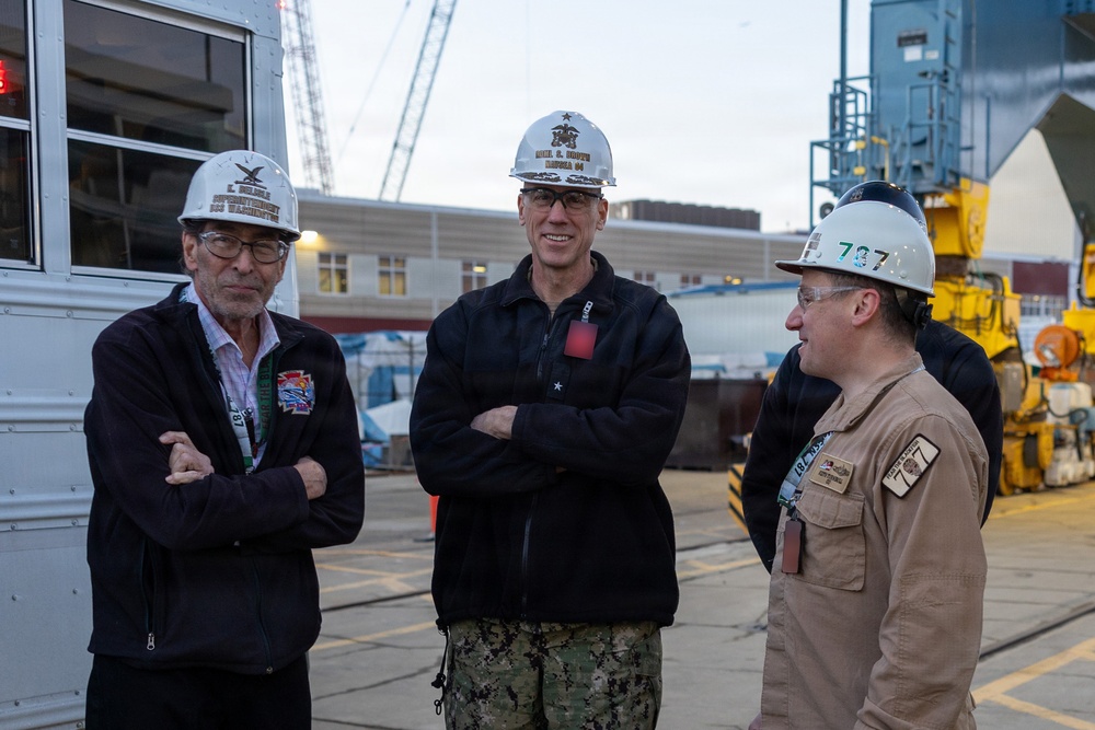 RDML Scott Brown Visits PNSY