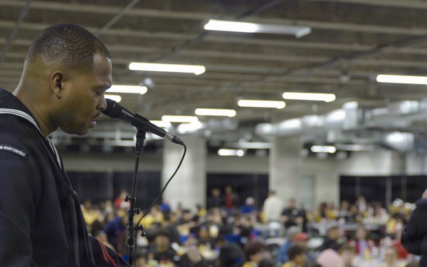 Navy Band Northwest Performs at the Navy All-American Bowl