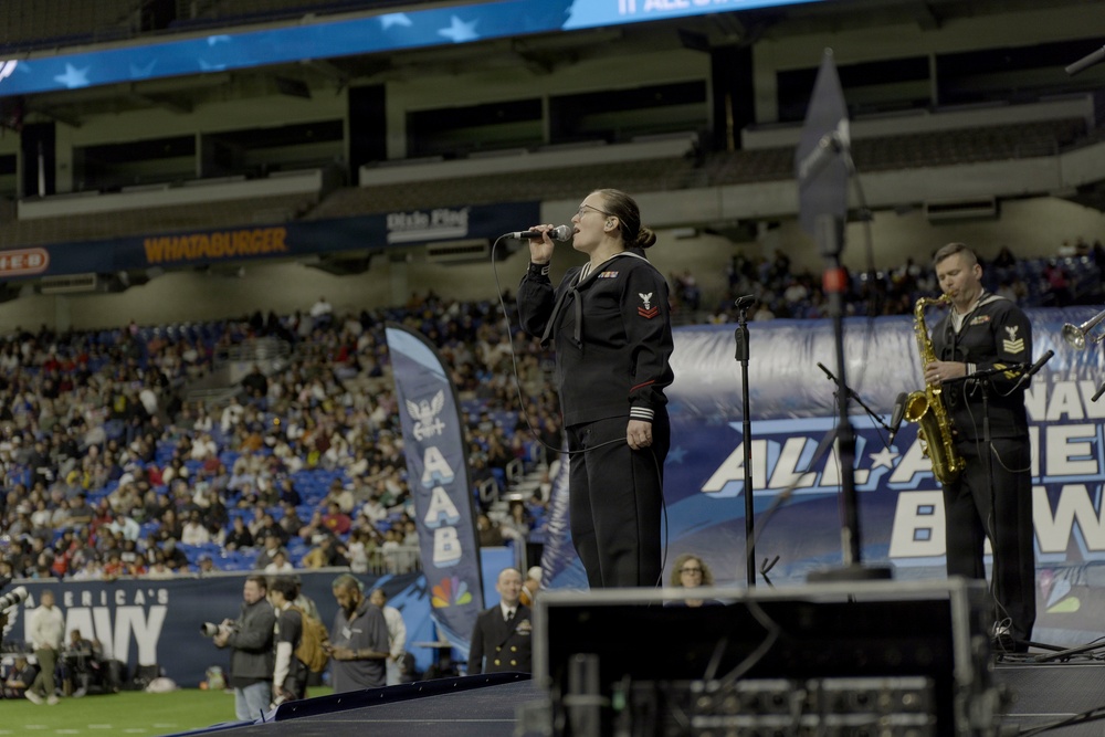 Navy Band Northwest Performs at the Navy All-American Bowl