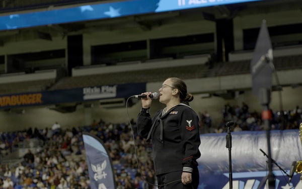 Navy Band Northwest Performs at the Navy All-American Bowl