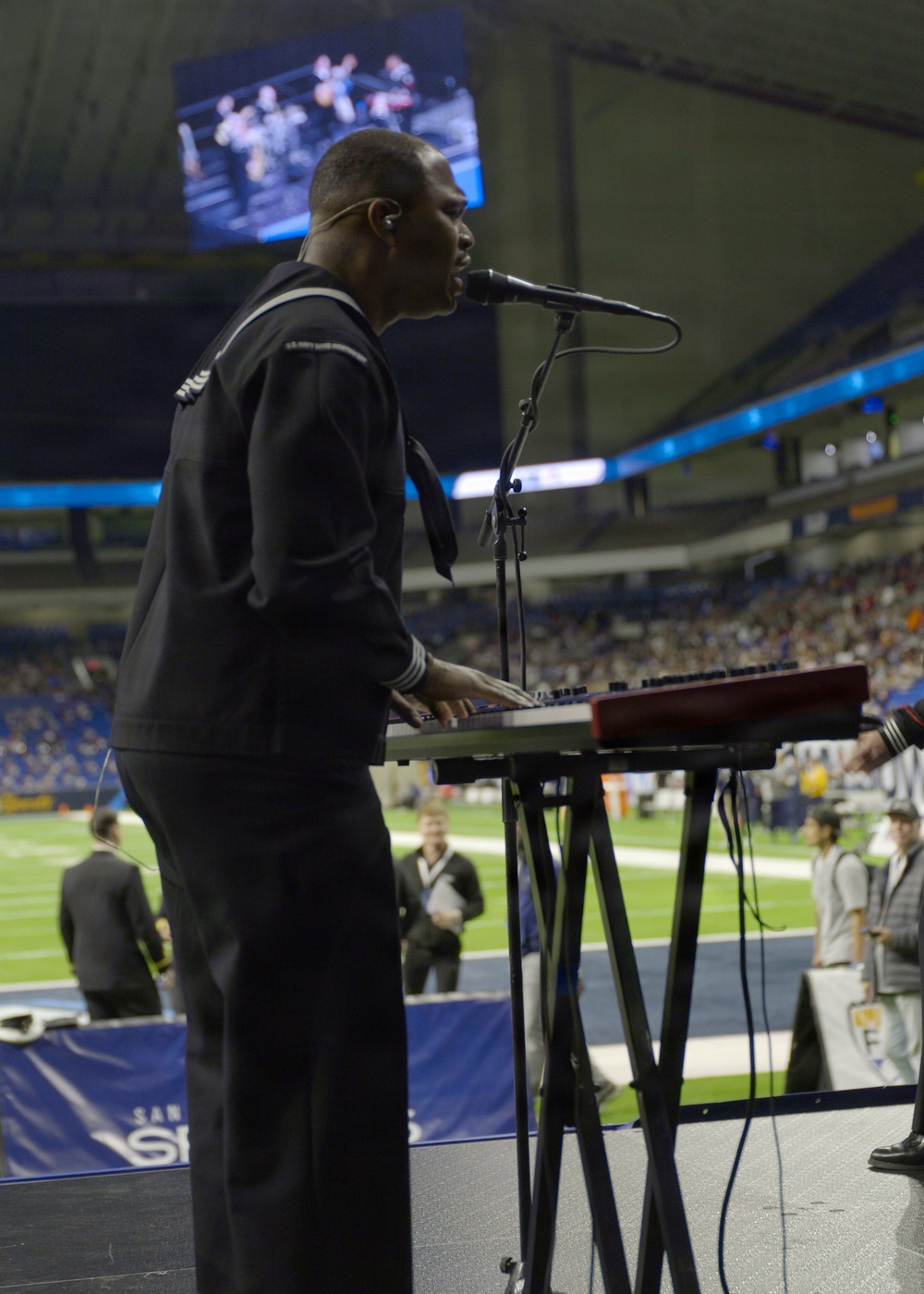 Navy Band Northwest Performs at the Navy All-American Bowl