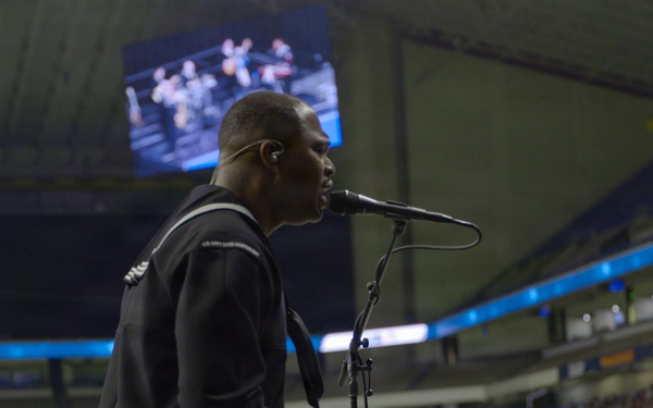 Navy Band Northwest Performs at the Navy All-American Bowl
