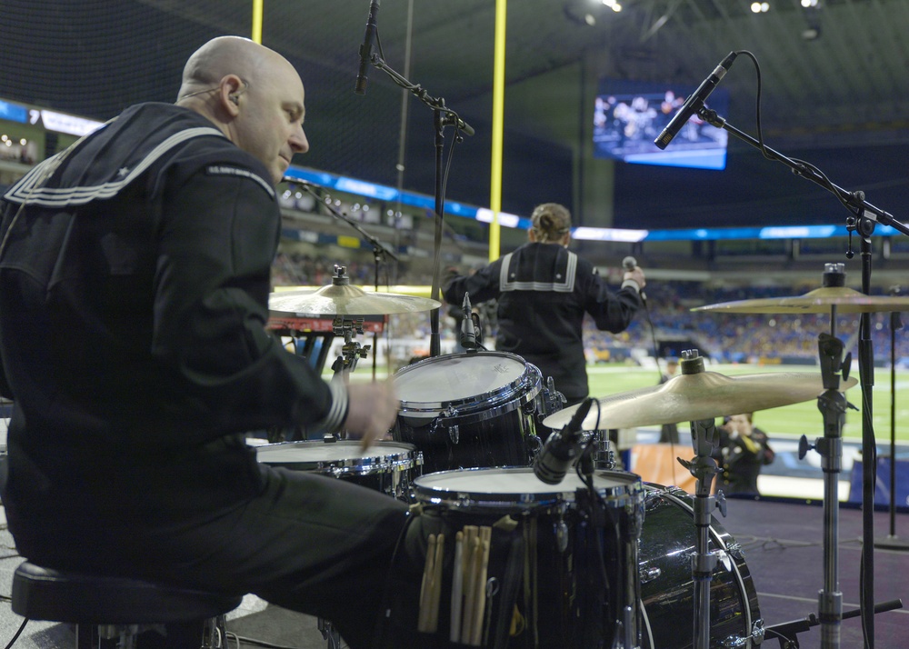 Navy Band Northwest Performs at the Navy All-American Bowl