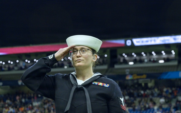 Navy Band Northwest Performs at the Navy All-American Bowl