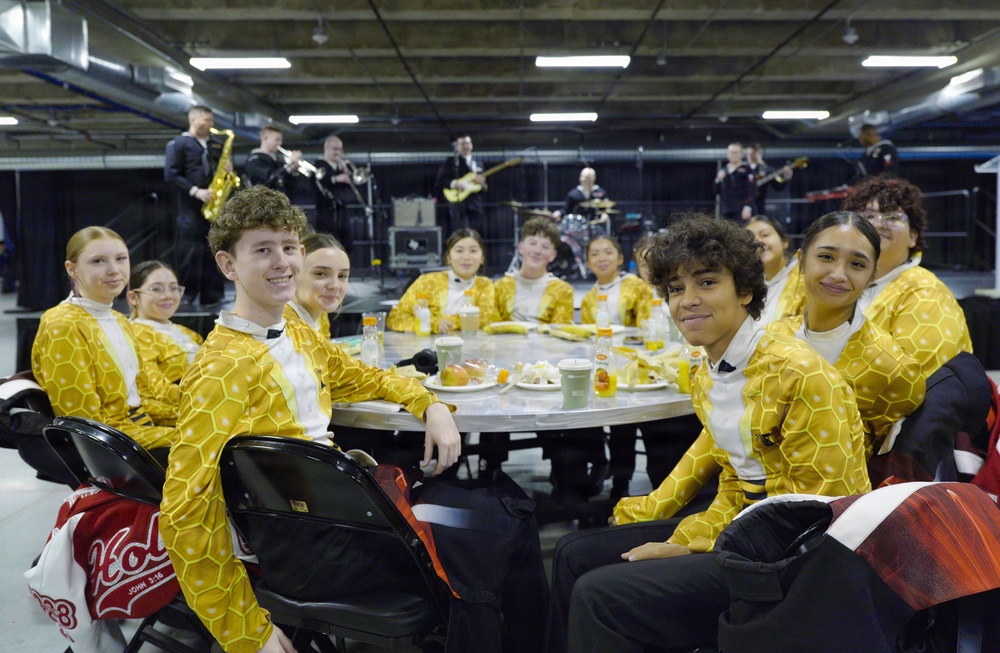 Navy Band Northwest Performs at the Navy All-American Bowl