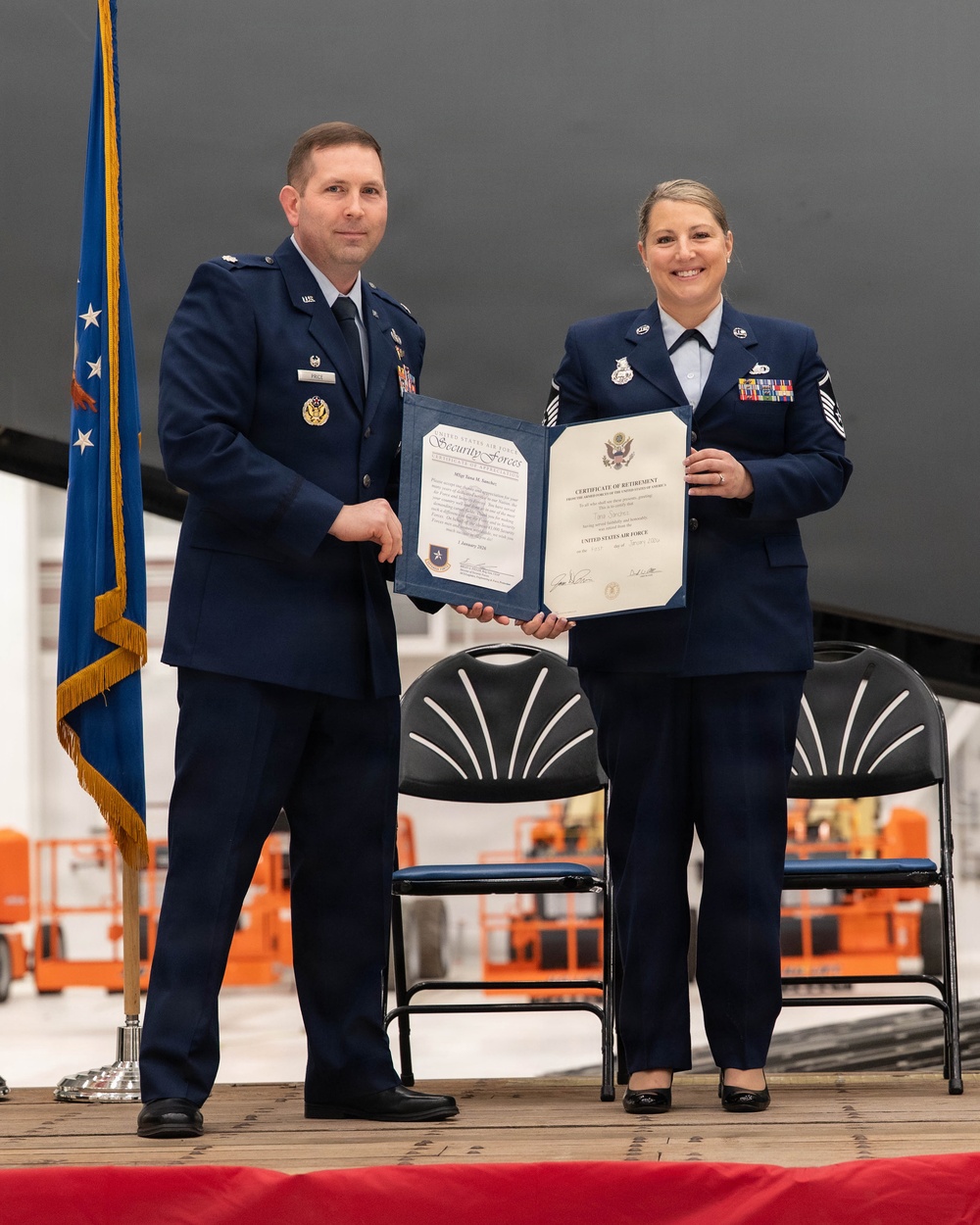 Master Sgt. Tana Sanchez retires after 22 years of service