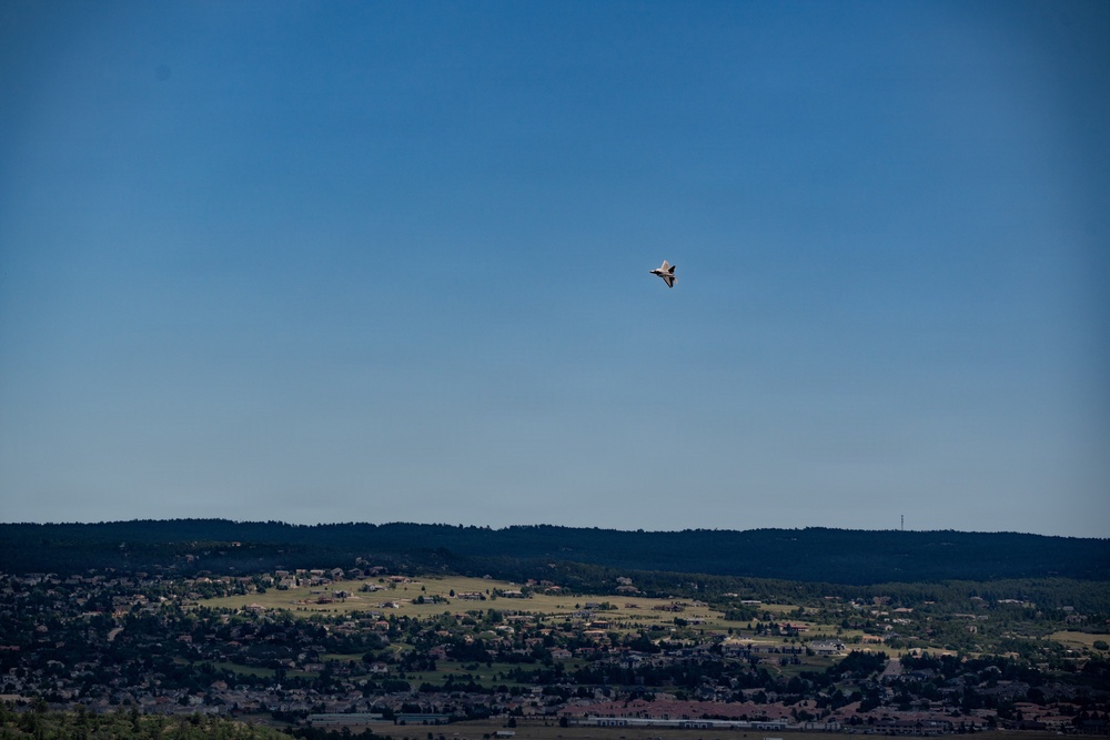 F-22 Raptor Aerial Demonstration Team performs at Pikes Peak Regional Airshow 2024