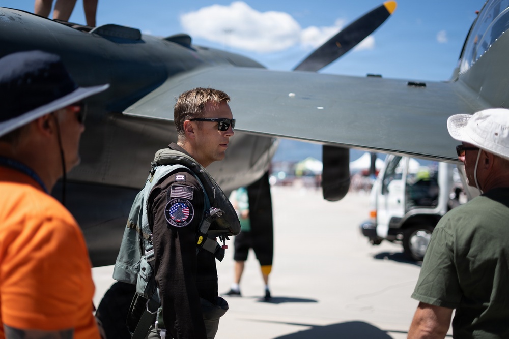 F-22 Raptor Aerial Demonstration Team performs at Pikes Peak Regional Airshow 2024