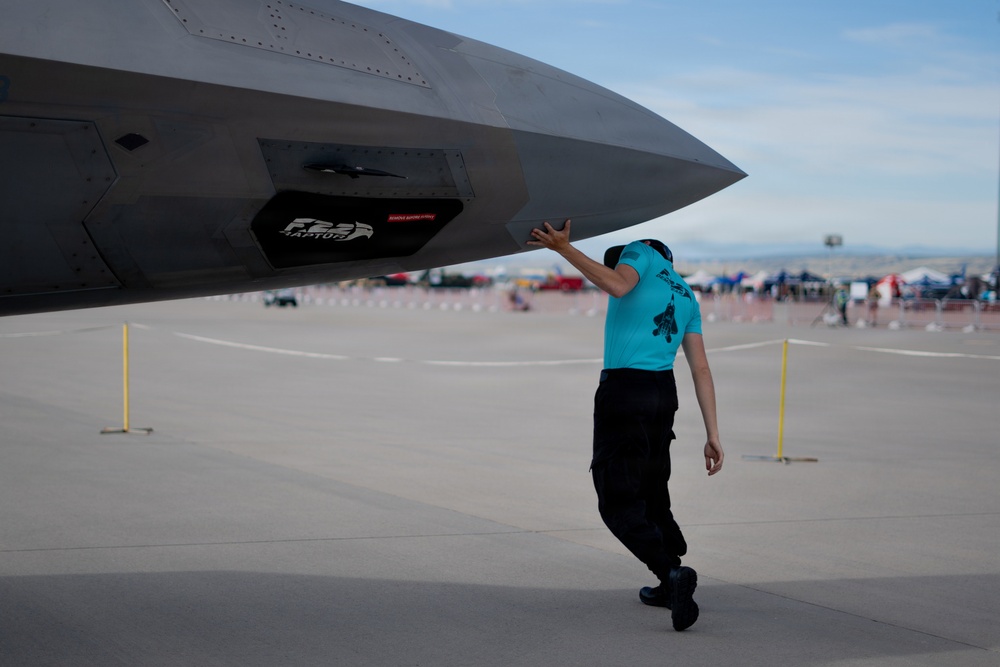 F-22 Raptor Aerial Demonstration Team performs at Pikes Peak Regional Airshow 2024