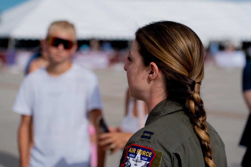 F-22 Raptor Aerial Demonstration Team performs at Pikes Peak Regional Airshow 2024