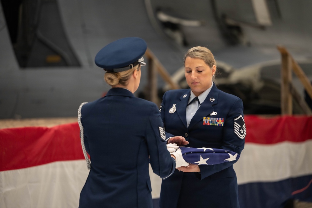 Master Sgt.  Tana Sanchez retires after 22 years of service