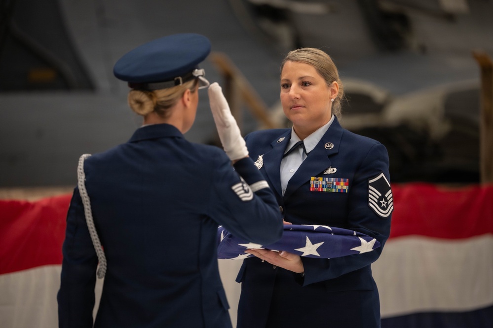 Master Sgt.  Tana Sanchez retires after 22 years of service