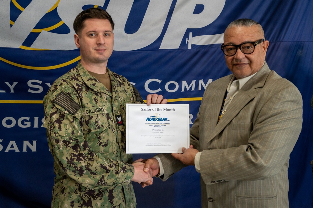 NAVSUP FLC San Diego Code 500 Recognizes Sailors